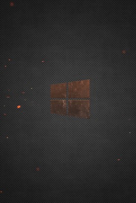 windows логотип металл искры