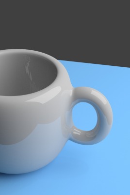 чашка графика 3d