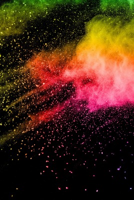 частицы порошок краски
