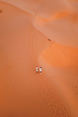 пустыня пара вид сверху песок
