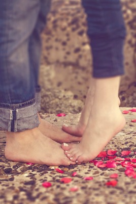 ноги пара лепестки feet pair petals