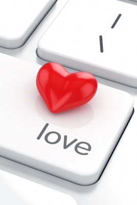 любовь клавиша сердце