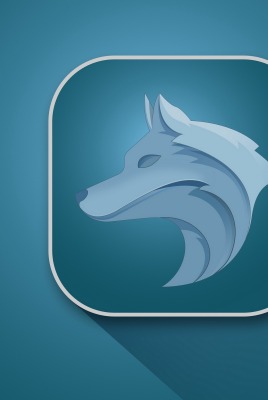 волк логотип силуэт