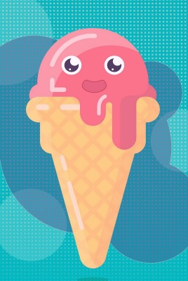 мороженое рожок вектор