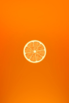 аппельсин минимализм оранжевый