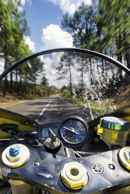 дорога скорость мотоцикл руль