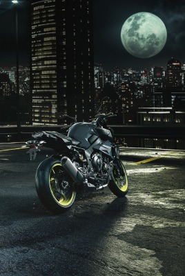 мотоциклы ночь луна