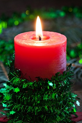 Свеча новый год украшения Candle new year decoration