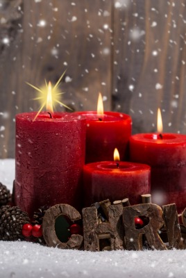 Рождество свечи надпись Christmas candles the inscription