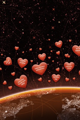 Планета сердца любовь