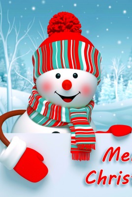 снеговик рождество улыбка снег