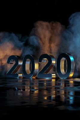 новый год новый год 2020 дым надпись отражение