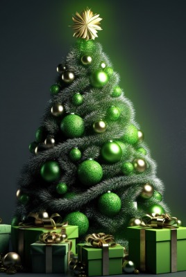 елка зеленый шары украшения новый год праздник