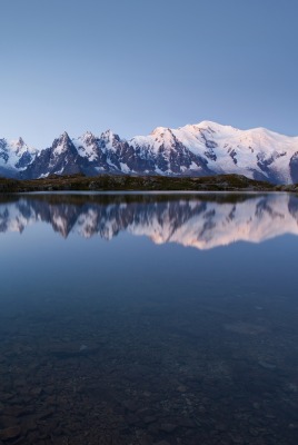 озеро природа гора отражение