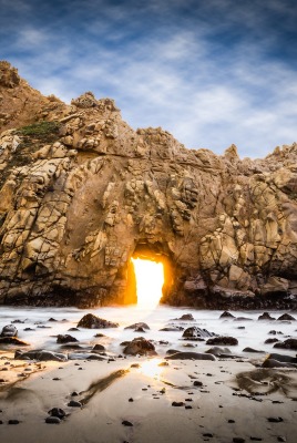 природа дверь рай в камень скала