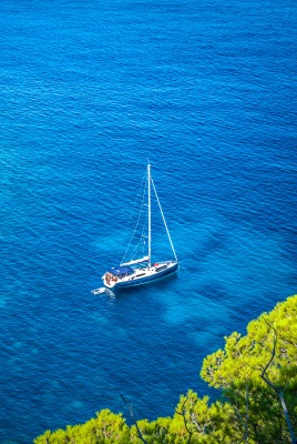 природа море скалы лодка nature sea rock boat