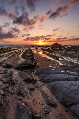 природа камни облака море nature stones clouds sea