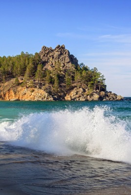 Волна берег море Wave shore sea