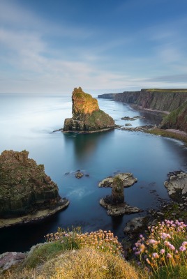 природа скалы море горизонт трава nature rock sea horizon grass