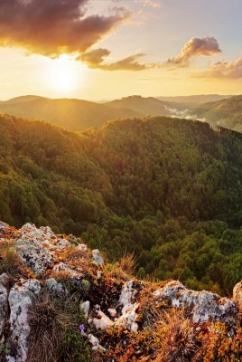 горы скалы закат mountains rock sunset