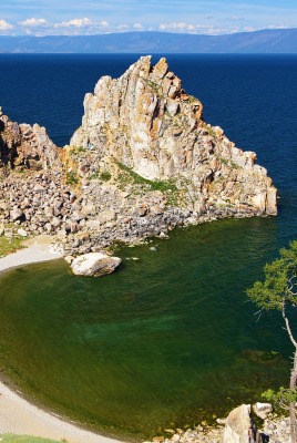 природа скалы море горы деревья трава nature rock sea mountains trees grass