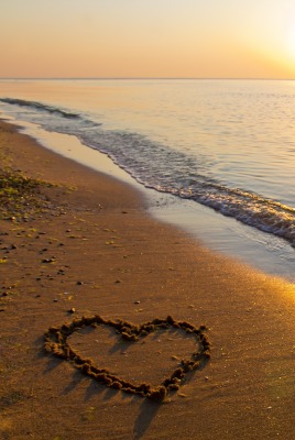 природа море горизонт песок сердце любовь солнце берег nature sea horizon sand heart love the sun shore