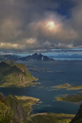 природа небо облака море горы скалы nature the sky clouds sea mountains rock