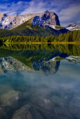 гора отражение озеро mountain reflection the lake