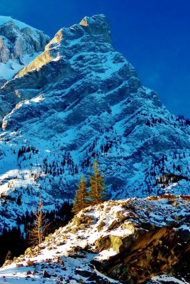 гора снег mountain snow