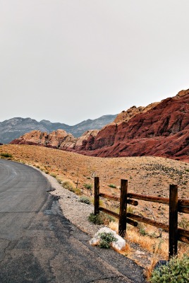 дорога скалы красные road rock red