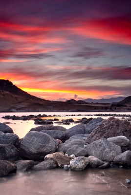 камни закат stones sunset