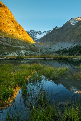 горы вода озеро