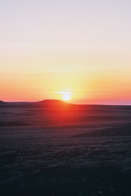 закат небо пески