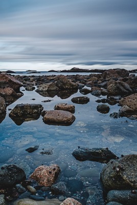 камни вода отлив