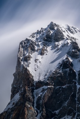 гора вершина снег