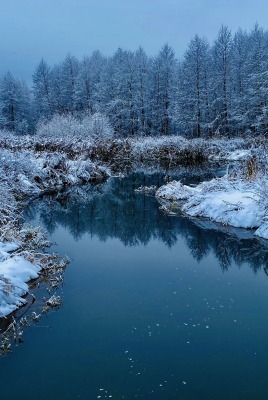 snow snowriver winter