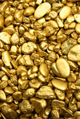 Золотые камушки