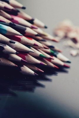 Цветные заточенные карандаши