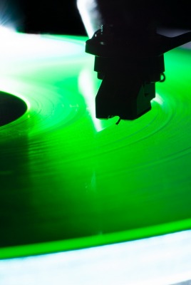 пластинка зеленая plate green