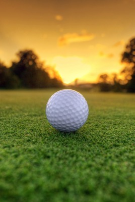 гольф мячик закат