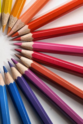 цветные карандаши позитив