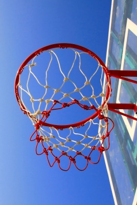 баскетбольное кольцо корзина небо