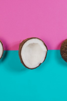 кокос половинки фон