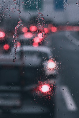 стекло капли дождь машины