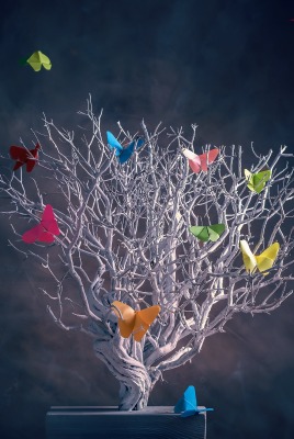 дерево ветви оригами