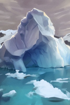 айсберг рисунок