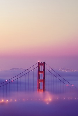 Мост, туман, Сан-Франциско