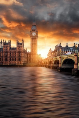 Великобритания лондон река мост