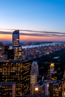город огни небоскребы нью-йорк