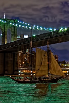 Бруклин Америка фонари корабль